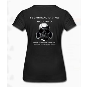 shirt vrouw achterzijde skull